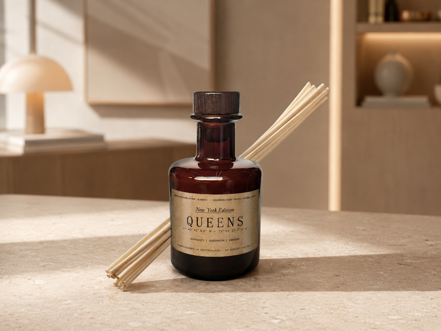 Queens Raumduft Diffuser - New York Edition - Veilchen | Guajakholz | Minze
