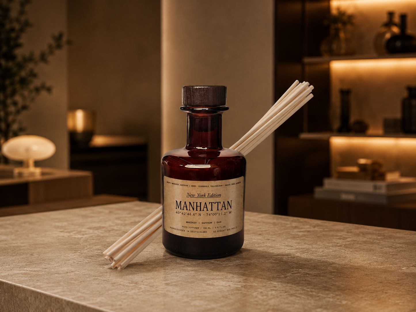Manhattan Raumduft Diffuser - New York Edition - Moschus | Zitrus | Holz