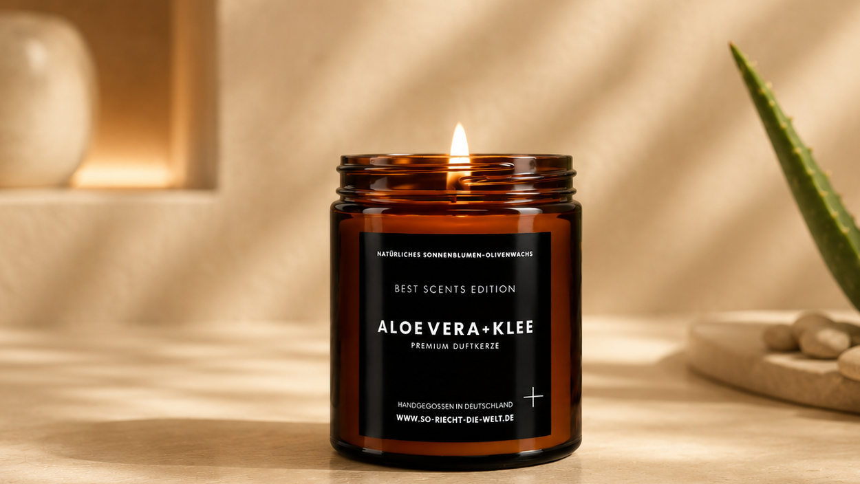 Aloe Vera & Klee Kerze - Best Scents Edition